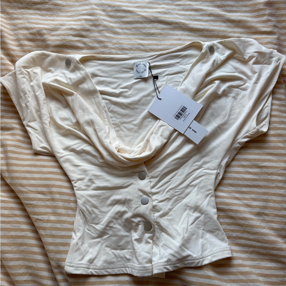 With Jean Cream Sienna Top - Picture 3 of 4